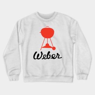 Vintage Weber Script and Wood Dale kettle grill Crewneck Sweatshirt